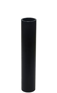 1.5" HDPE DR11 Consumer Mortar Tube (Black) 11.5" Length